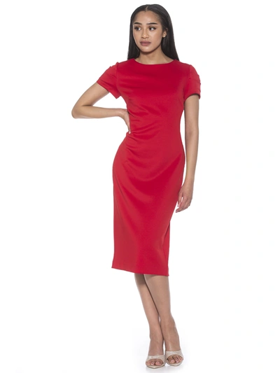 Alexia Admor Crysta Stretch Sheath Dress In Red