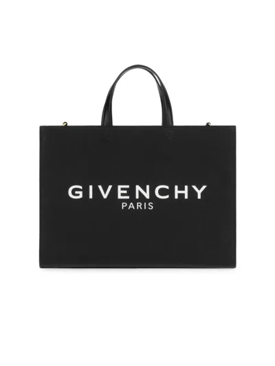 Givenchy Women's Medium G Tote Shopping Bag In Canvas In Black