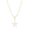 Adornia 14k Over Silver Star Necklace In White