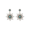 Adornia 14k Over Silver Crystal Drop Earrings In Silver
