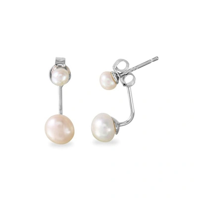 Adornia Silver 4mm Pearl Earrings