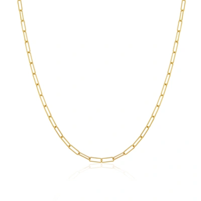 The Lovery Mini Paperclip Necklace In White