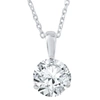 POMPEII3 1/2 CT SOLITAIRE LAB GROWN DIAMOND PENDANT AVAILABLE IN 14K AND PLATINUM