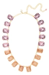 SORRELLI JULIANNA EMERALD CUT CRYSTAL STATEMENT NECKLACE