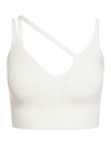 Laneus Cotton-blend Asymmetric Top In White