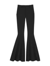 Saint Laurent High-waisted Flared Trousers In Black