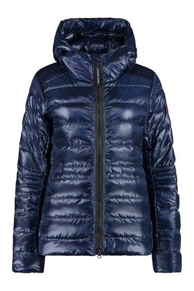 Canada Goose Cypress Hooded Quilted Nylon Down Jacket In Blue
