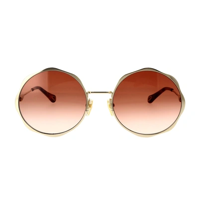 Chloé Sunglasses In Gold