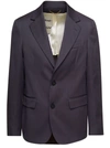 Golden Goose Stud-detail Single-breasted Blazer In Grey