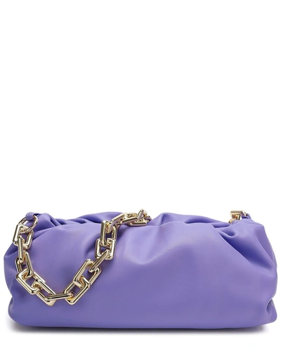 Tiffany & Fred Sheepskin Leather Pouch In Purple
