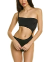 Versace Greca Cut-out Swimsuit In Black