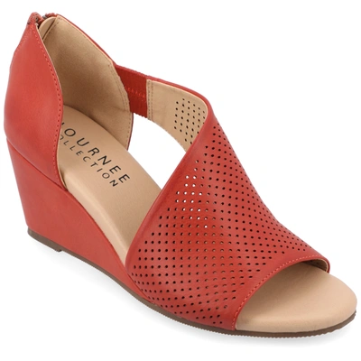 JOURNEE COLLECTION COLLECTION WOMEN'S TRU COMFORT FOAM WIDE WIDTH ARETHA WEDGE