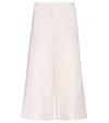 VALENTINO CROPPED VIRGIN WOOL AND SILK TROUSERS,P00261803