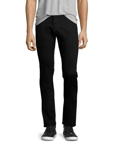 Ag Jeans Graduate New Tapered Slim Straight Fit Jeans In Sulfur True Black In 1 Year Undercover