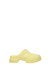 GANNI SLIPPERS AND CLOGS RUBBER YELLOW BANANA