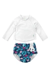 GREEN SPROUTS LONG SLEEVE RASHGUARD & REUSABLE SWIM DIAPER SET