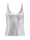 L Agence Vida Tank In Silver
