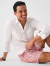 Faherty Beacon Printed 7 Swim Trunks In Rose Pointe Floral