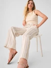 Faherty Monterey Linen Pants In Natural Bombay Stripe