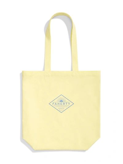 Faherty All Day Tote Bag In Bright Lemon