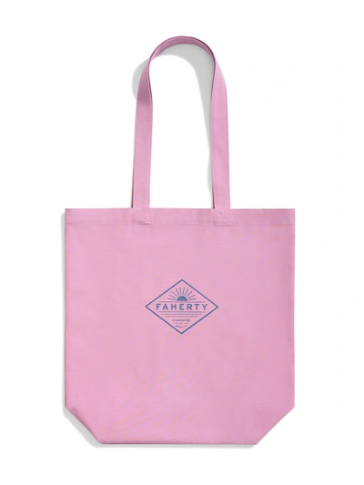 Faherty All Day Tote Bag In Light Orchid