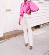 Crosby By Mollie Burch Josephine Blouse In Camellia In Pink