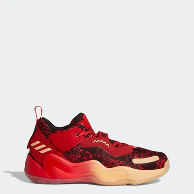 Adidas Originals Men's Adidas Lunar New Year D. O.n Issue 3 Gca Basketball Shoes In Red