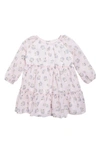 NORDSTROM RACK KIDS' FLORAL LONG SLEEVE TIERED CHIFFON DRESS