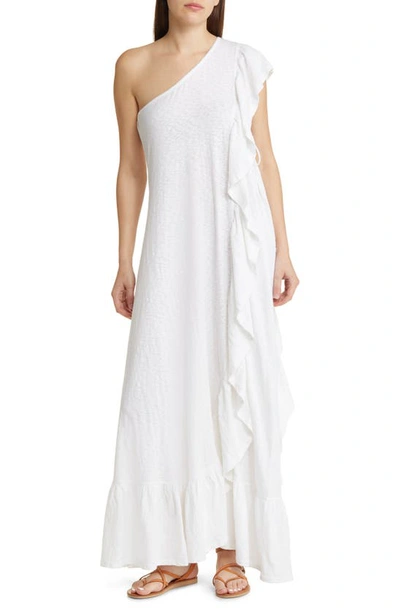 open lace back dress FREE PEOPLE OneShoulder PREMONITIONS Body-con Dress  Silver Accents