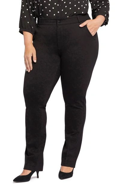 Nydj Plus Size Classic Trouser Pants In Black