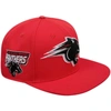 Pro Standard Red Clark Atlanta University Panthers Evergreen Mascot Snapback Hat In Red
