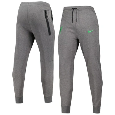 Nike Heather Charcoal Liverpool Tech Fleece Jogger Pants In Grey