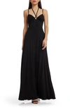 DRESS THE POPULATION MIA A-LINE MAXI DRESS