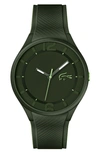 LACOSTE OLLIE SILICONE STRAP WATCH, 44MM