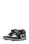 Jordan Women's Air  1 Mid Se Shoes In Sail/ Black/ Light Steel Grey