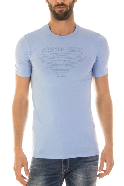 Armani Jeans Aj Topwear In Light Blue