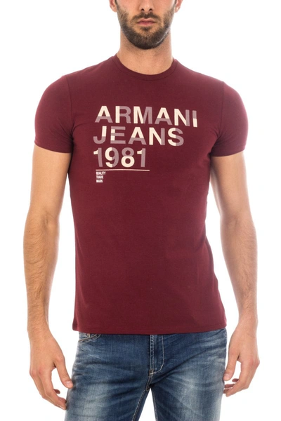 Armani Jeans Aj Topwear In Wine