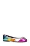 Kurt Geiger Esme Metallic-effect Ballerinas In Rainbow Multi