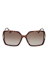 TOM FORD JOANNA 59MM POLARIZED BUTTERFLY SUNGLASSES