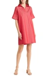 Ming Wang A-line Shift Dress In Poppy Red