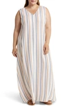 CASLON SLEEVELESS TIE BACK MAXI DRESS