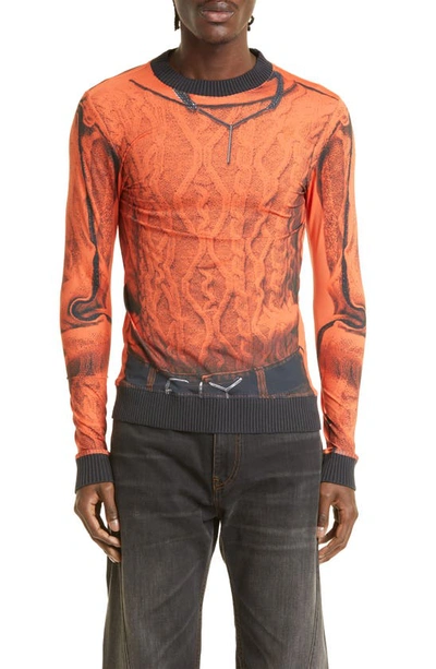 Y/project Orange Jean Paul Gaultier Edition Long Sleeve T-shirt