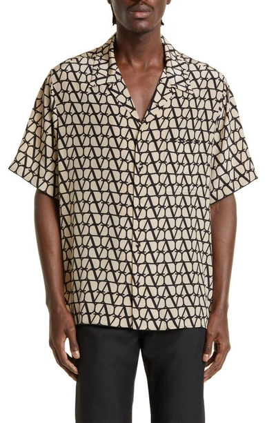 Valentino Toile Iconographe Short-sleeve Shirt In Multi-colored