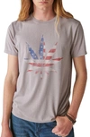LUCKY BRAND AMERICAN WEED LEAF T-SHIRT