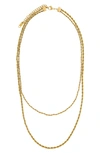 Petit Moments Viper Layered Chain Necklace In Gold