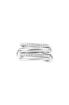 SPINELLI KILCOLLIN POLARIS BLANC DIAMOND LINKED RINGS