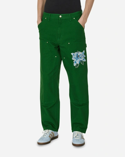Awake Ny Green Carhartt Wip Edition Double Knee Trousers