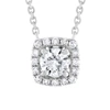 Diana M. 14k White Gold 0.86ct. Diamond Pendant In Silver