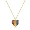 SABRINA DESIGNS 14k Gold & Sapphire Heart Necklace