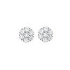 Diana M. Diamond Earrings In Silver